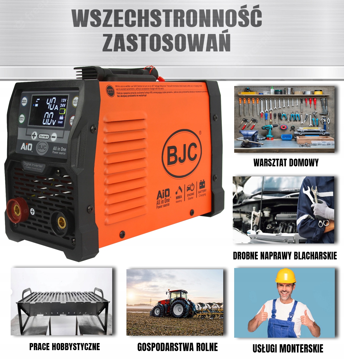 SPAWARKA MMA TIG 200A PROSTOWNIK 12V 24V MARPOL Metody spawania MMA TIG