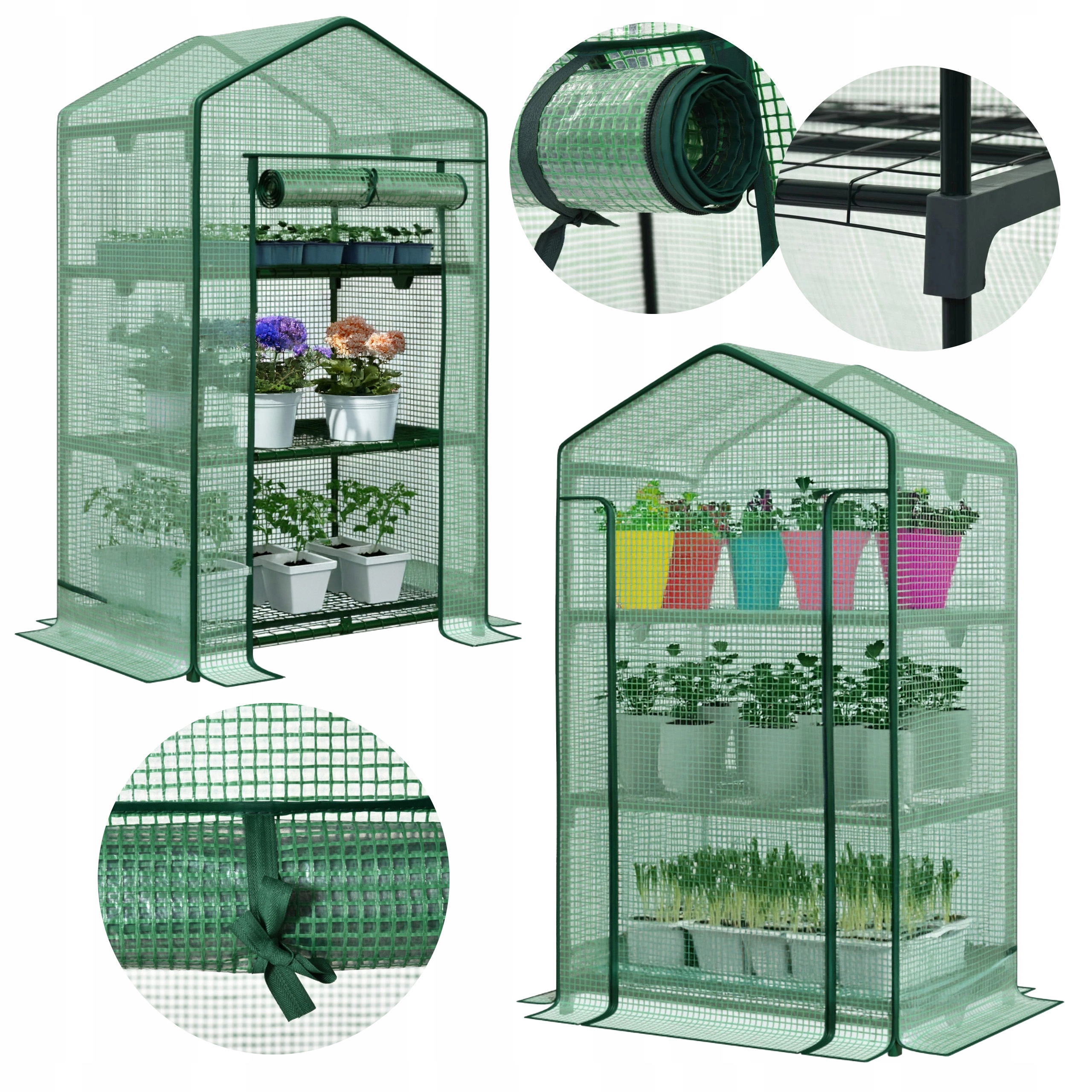 Skleník na balkon, terasa, mini zahradní skleník, odolná fólie pro domácnost