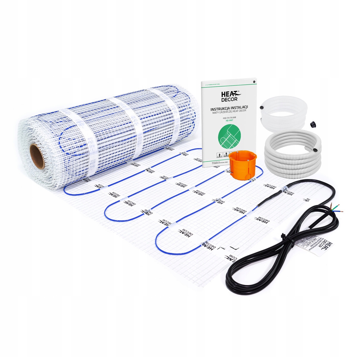 Zestaw maty grzewczej HD-mat 150 W/m2, szerokość 50 cm bez termostatu 2