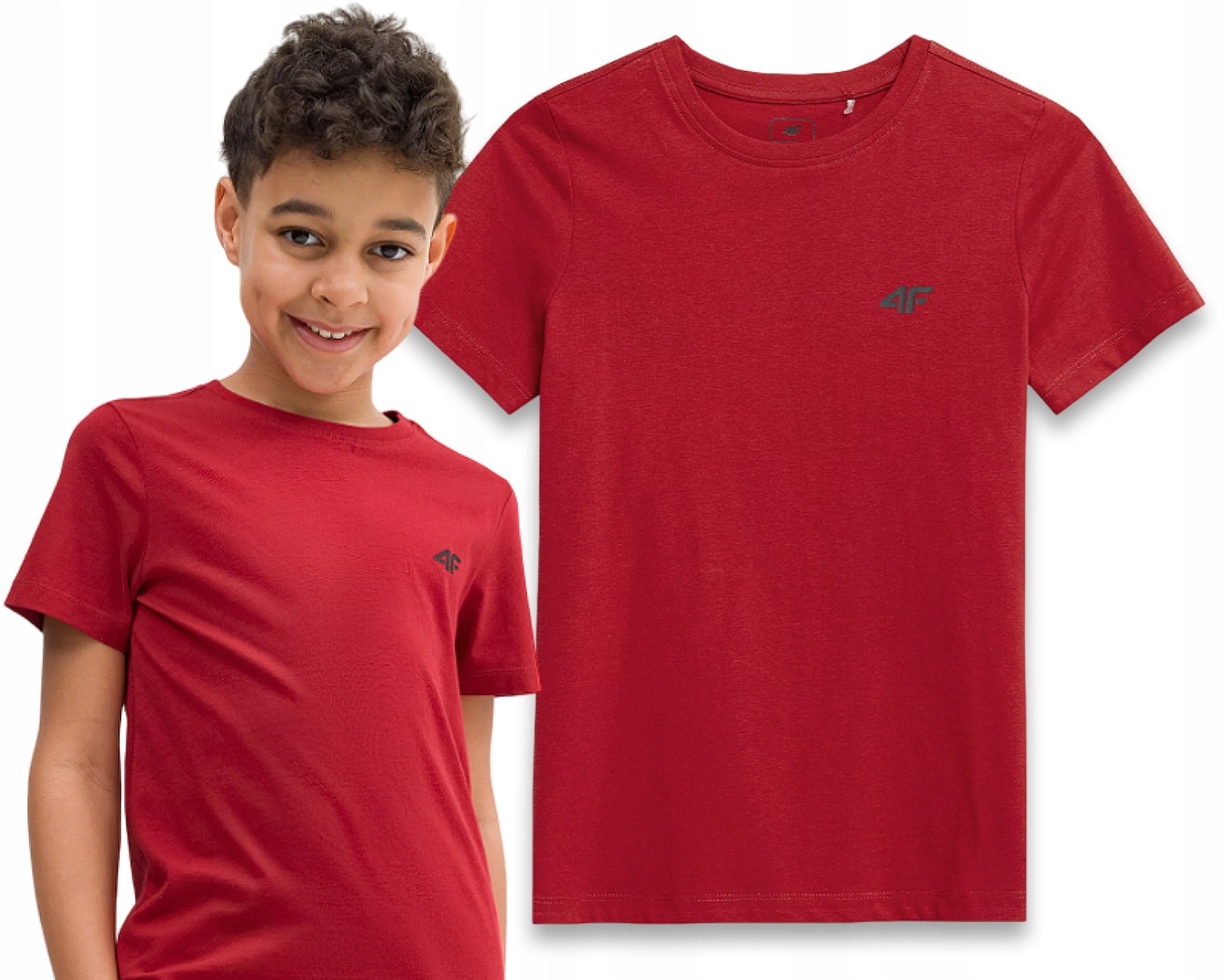 

Koszulka 4F z Nadrukiem Sportowa Tshirt Chłopięcy