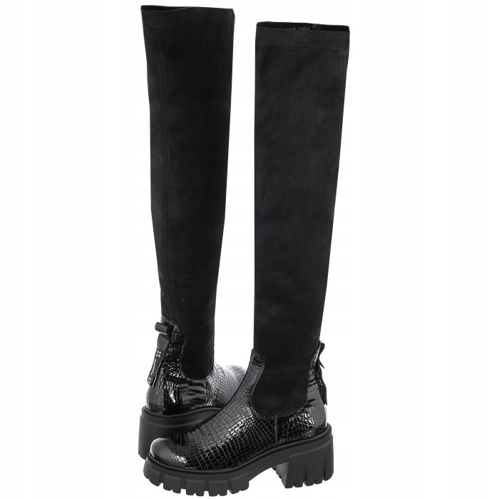 Dámské kozačky Maciejka černé 05260-01