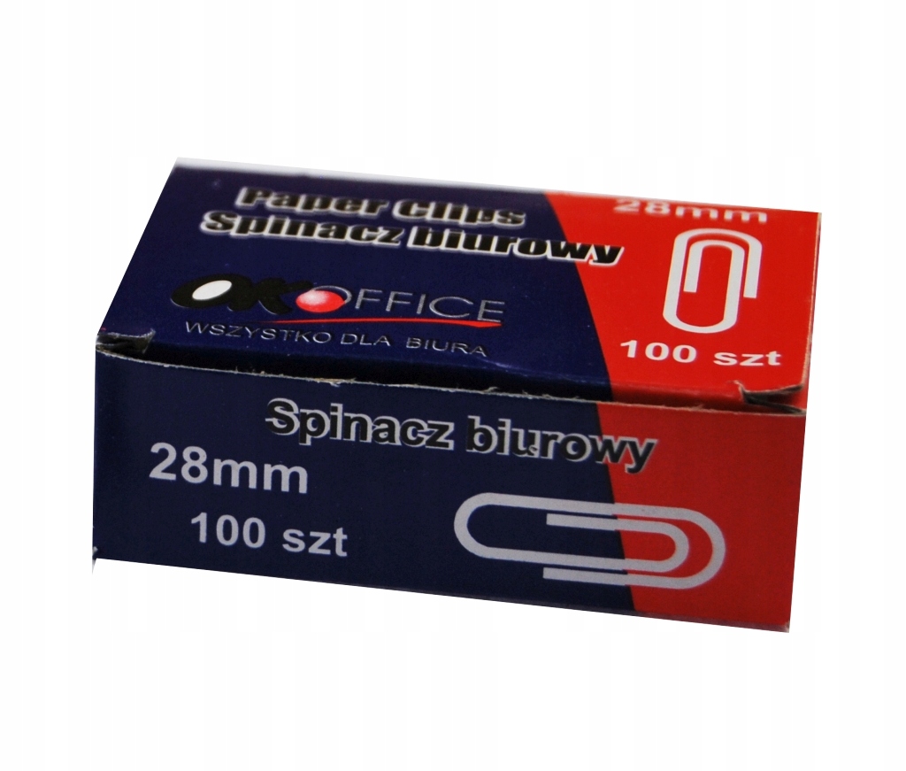 

Spinacz biurowy 28 mm 100 szt