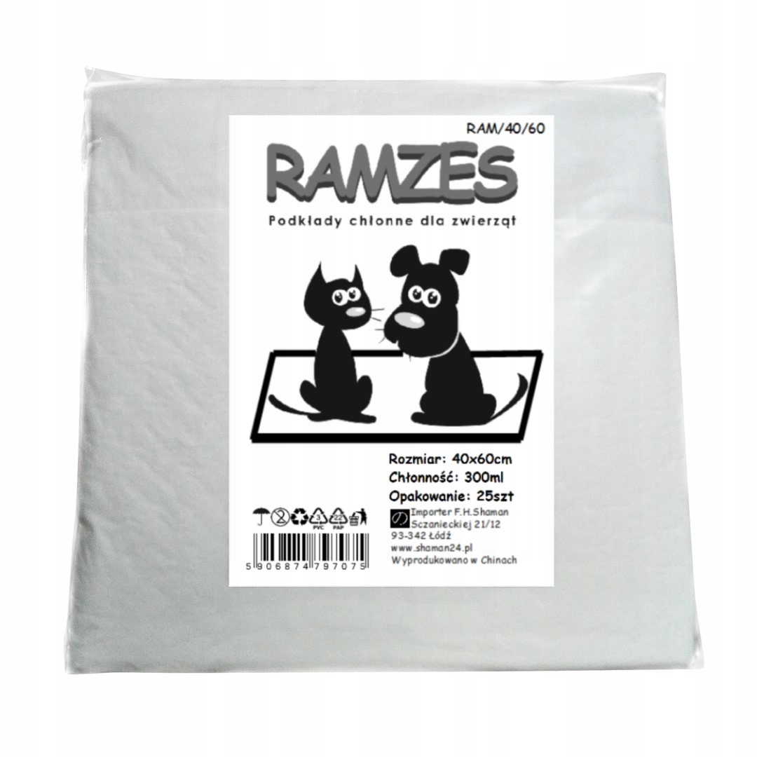

Ramzes Podkłady higieniczne maty dla psa 40x60 25