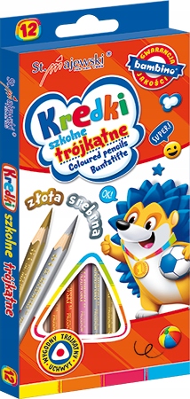 

Kredki ołówkowe Bambino 12 kol. trójkątne