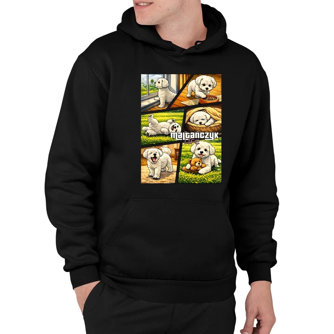 Pánská Mikina Dárek Pro Majitele Psa Maltézský život Velikost XL