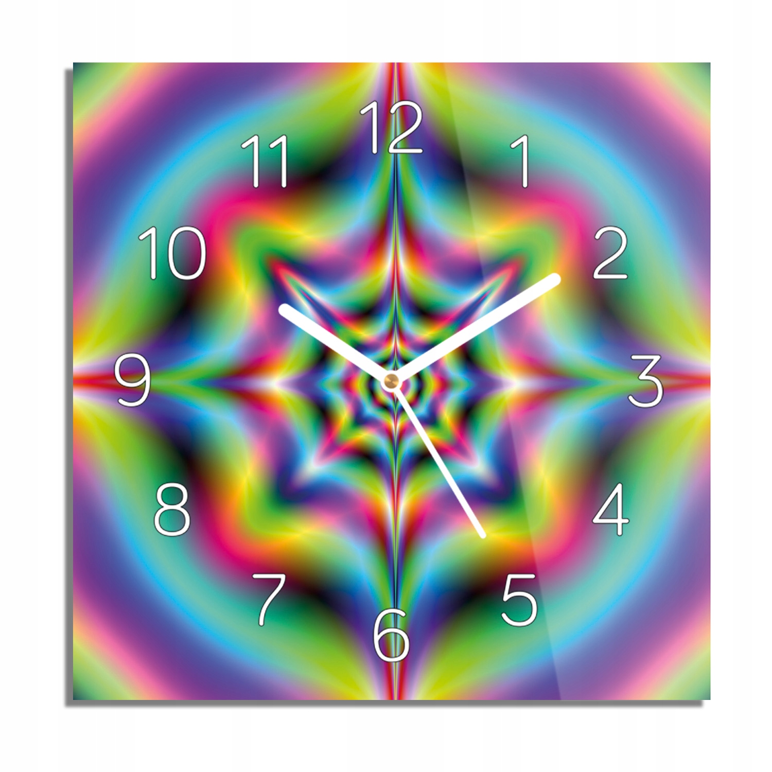 

Neon psychodeliczny foto-zegar ze zdjęciem 30x30