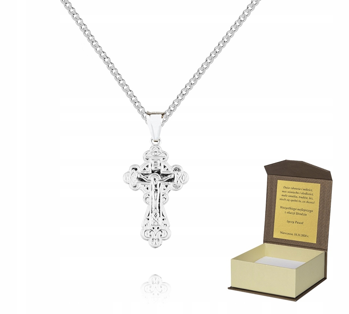 Stříbrný řetízek Pravoslavný Křížek 55 cm P3K23