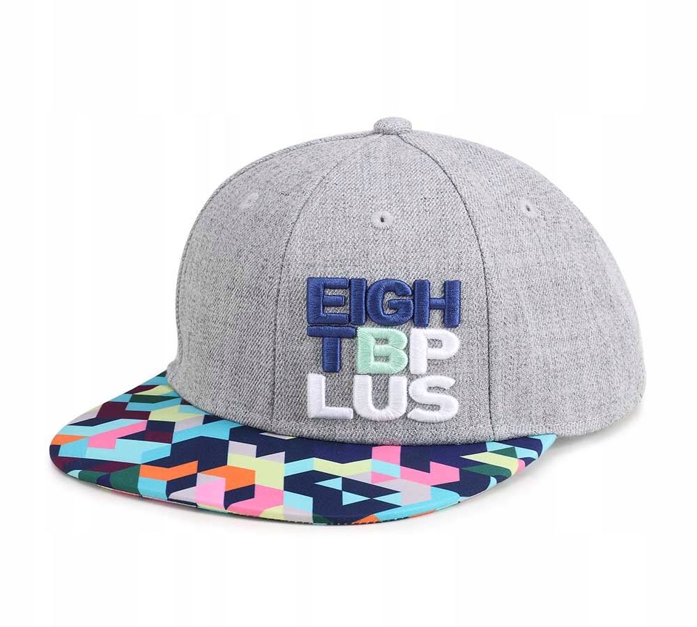 Snapback šiltovka 8bplus - EIGHTBPLUS šedá