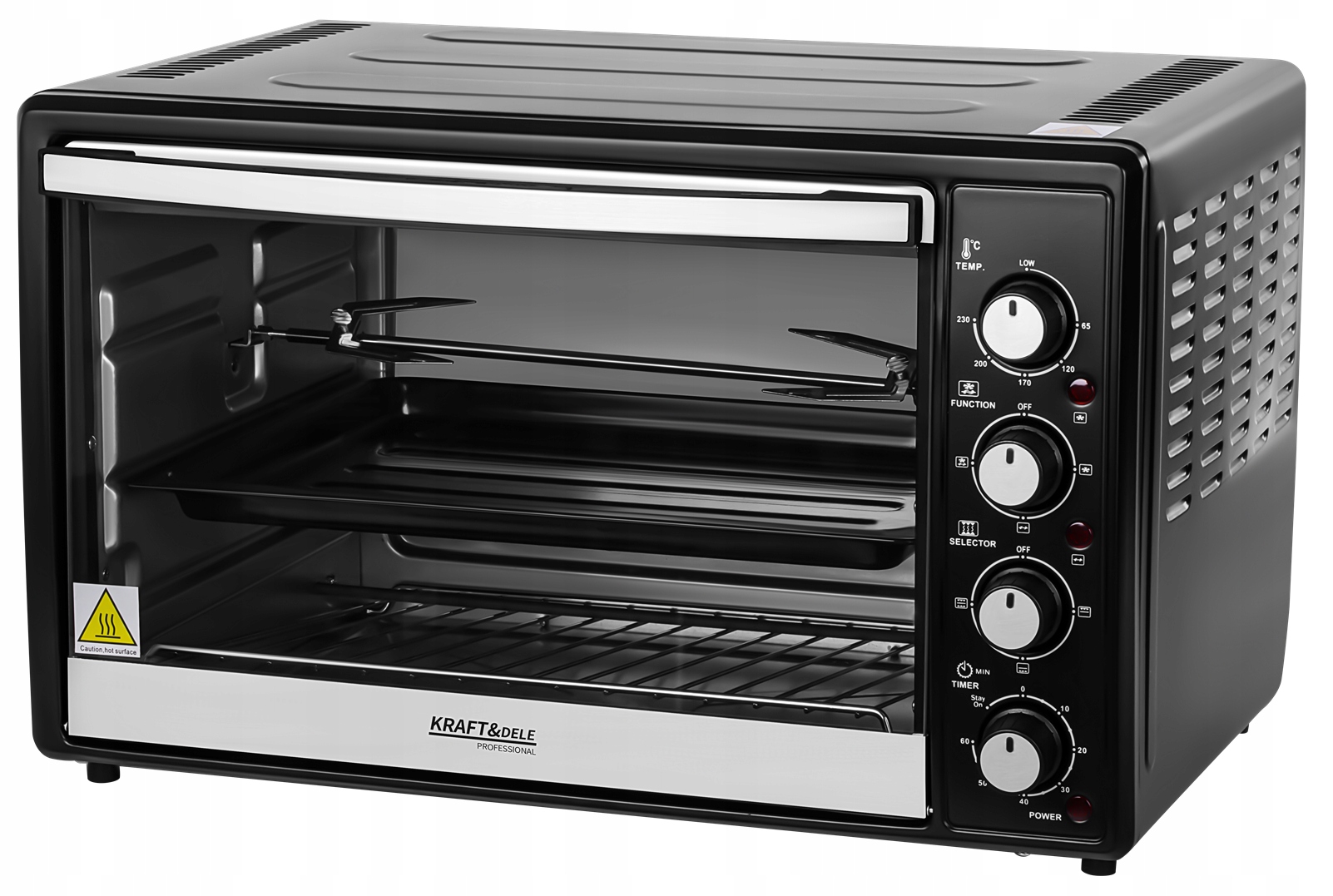 ELEKTRISKĀ PLĪTS mini krāsns 48L 2000W CEPŠANAS FUNKCIJA + PIEDERUMI Modelis KD4112