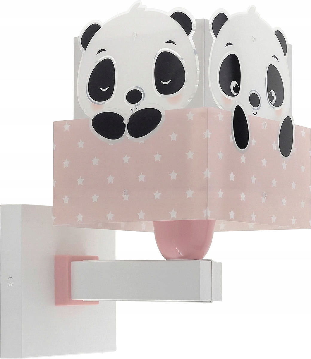 

Panda kinkiet 1-punktowy różowy Dalber