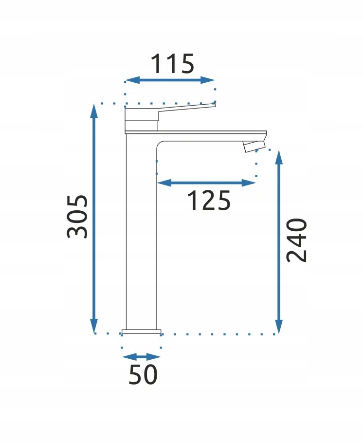 BATERIA UMYWALKOWA WYSOKA CZARNA BLACK ZŁOTA ROSE VIRAL REA Marka Rea