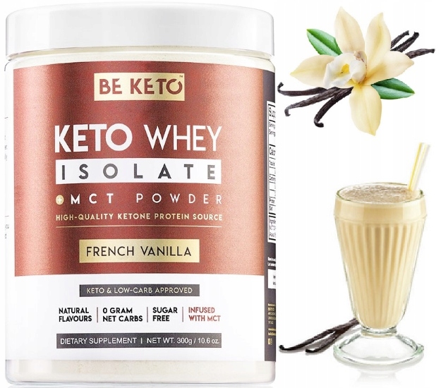 Proteinový Izolát Francouzská Vanilka s Mct Keto 300 g BeKeto