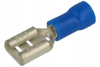 

Konektor 6,3mm izolowany żeński niebieski 10szt