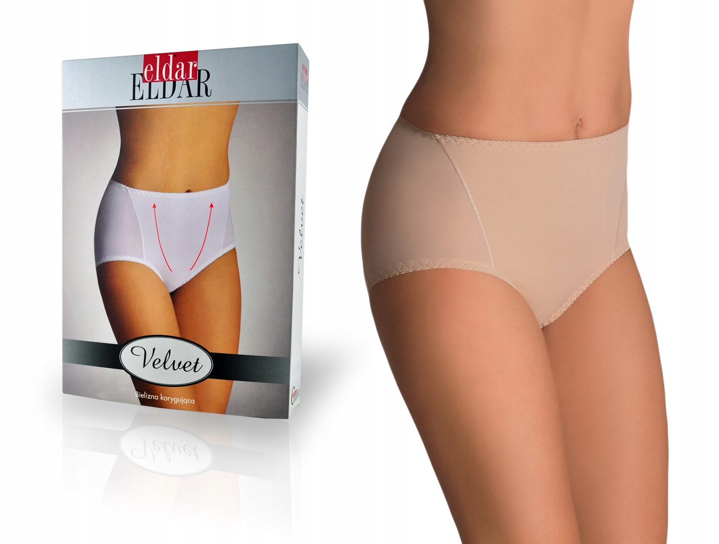 

figi wyszczuplające Beżowe - Eldar Velvet, S