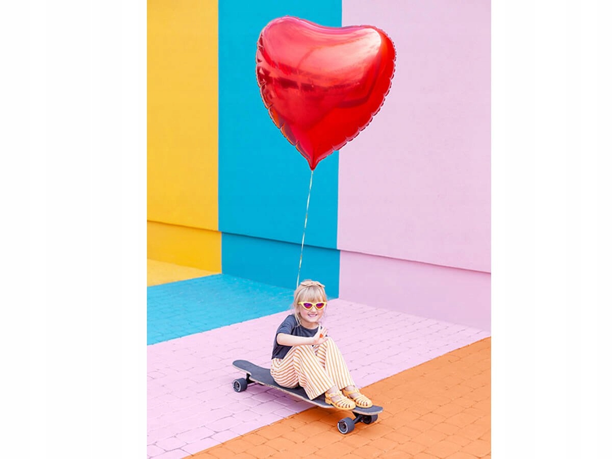 Balon foliowy Serce czerwone - 73 cm Walentynki Marka Party deco