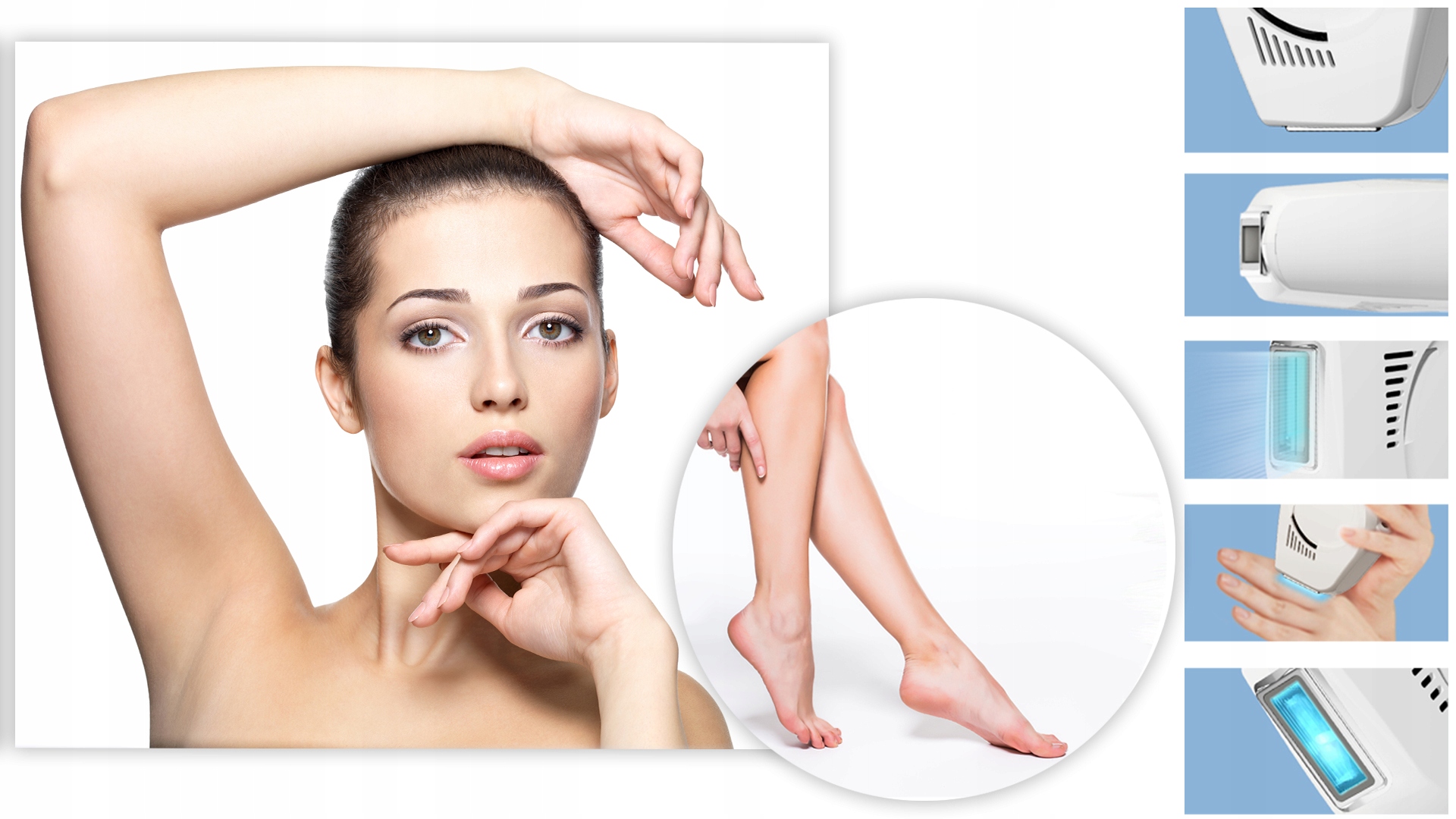 inFace DEPILATOR IPL BEZBOLESNY BEZPIECZNY ZH-01F do użytku domowego Zasilanie sieciowe