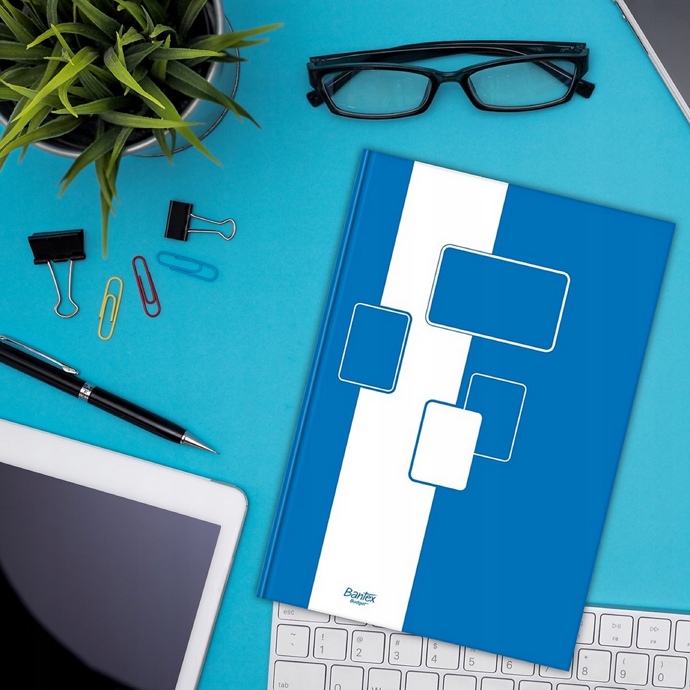 Brulion A4 BANTEX BUDGET 96 kartek w kratkę twarda oprawa Marka Bantex