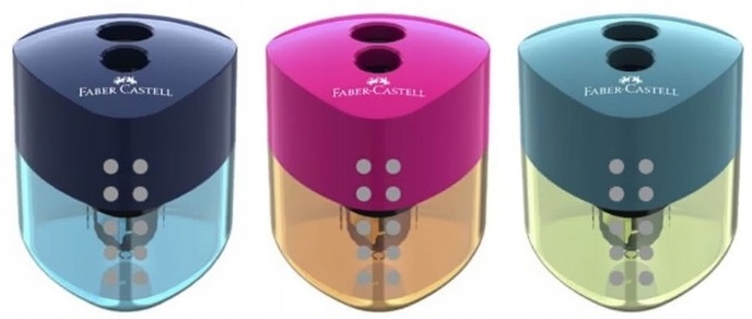 FABER-CASTELL Temperówka podwójna z pojemnikiem strugaczka Auto Grip Trend Kod producenta 183103 FC