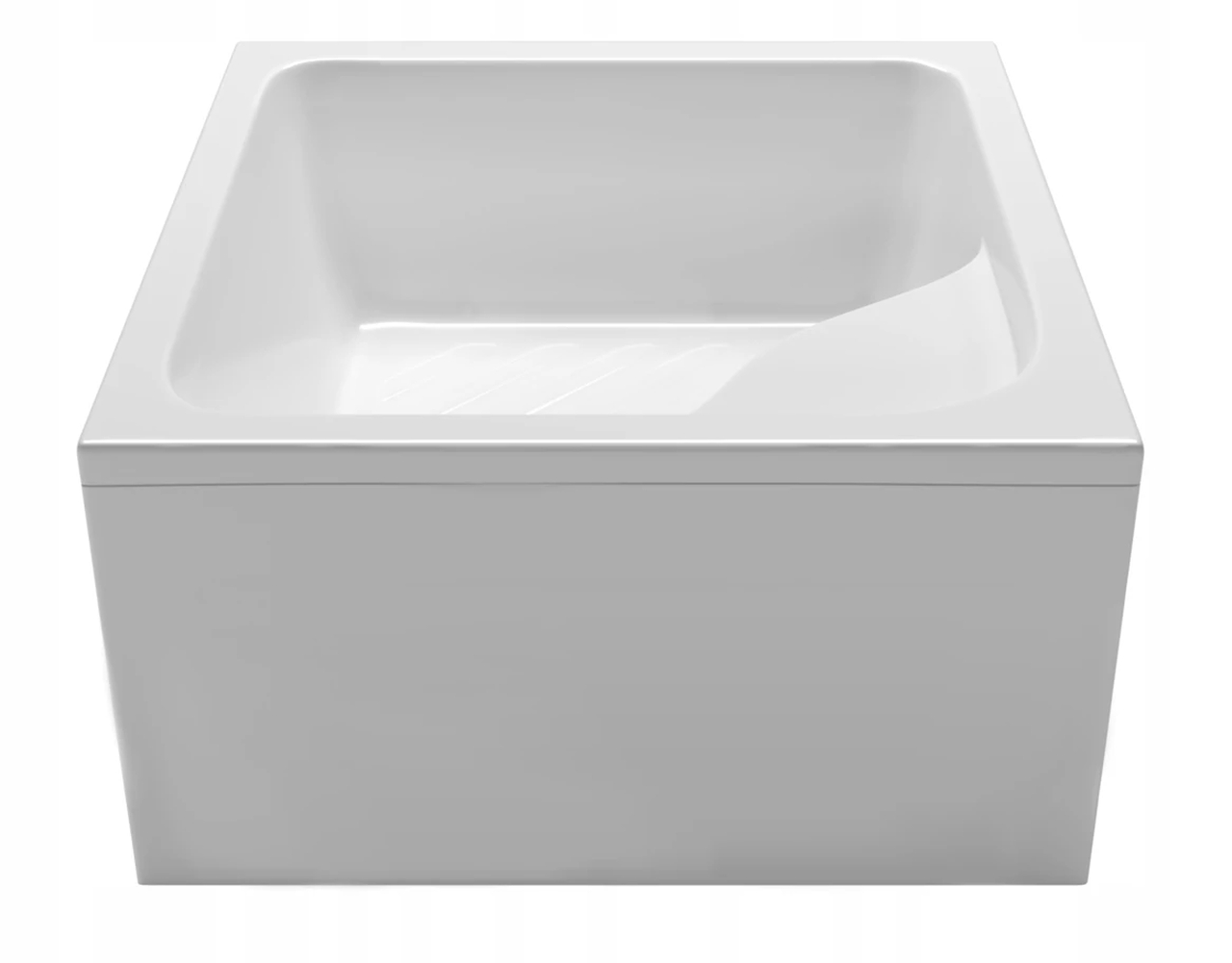 BRODZIK 80X80 Z OBUDOWĄ GŁĘBOKI KWADRATOWY SIEDZISKO AKRYLOWANY LAMINART