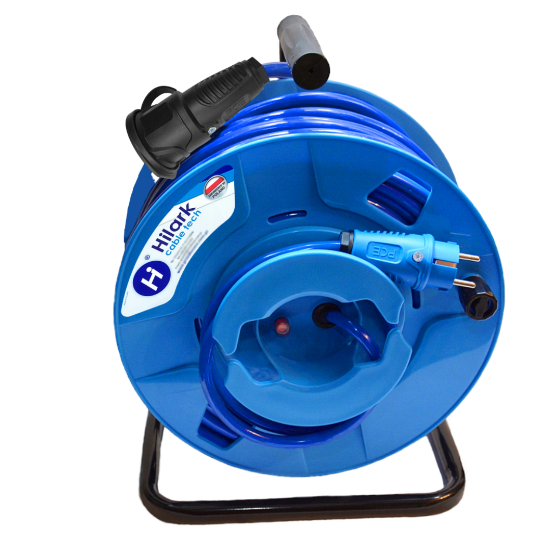 Elektrický predlžovací kábel 30 m Pur H07BQ-F 3x2,5, obrátený bubon, 1 zásuvka