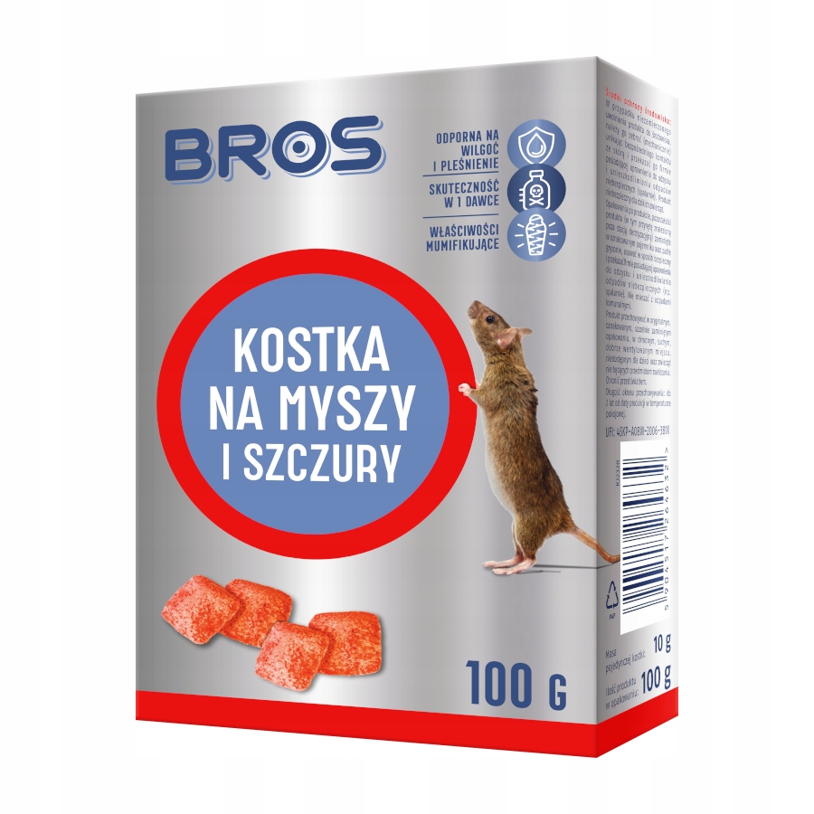 

Bros Kostka Na Myszy I Szczury 100G