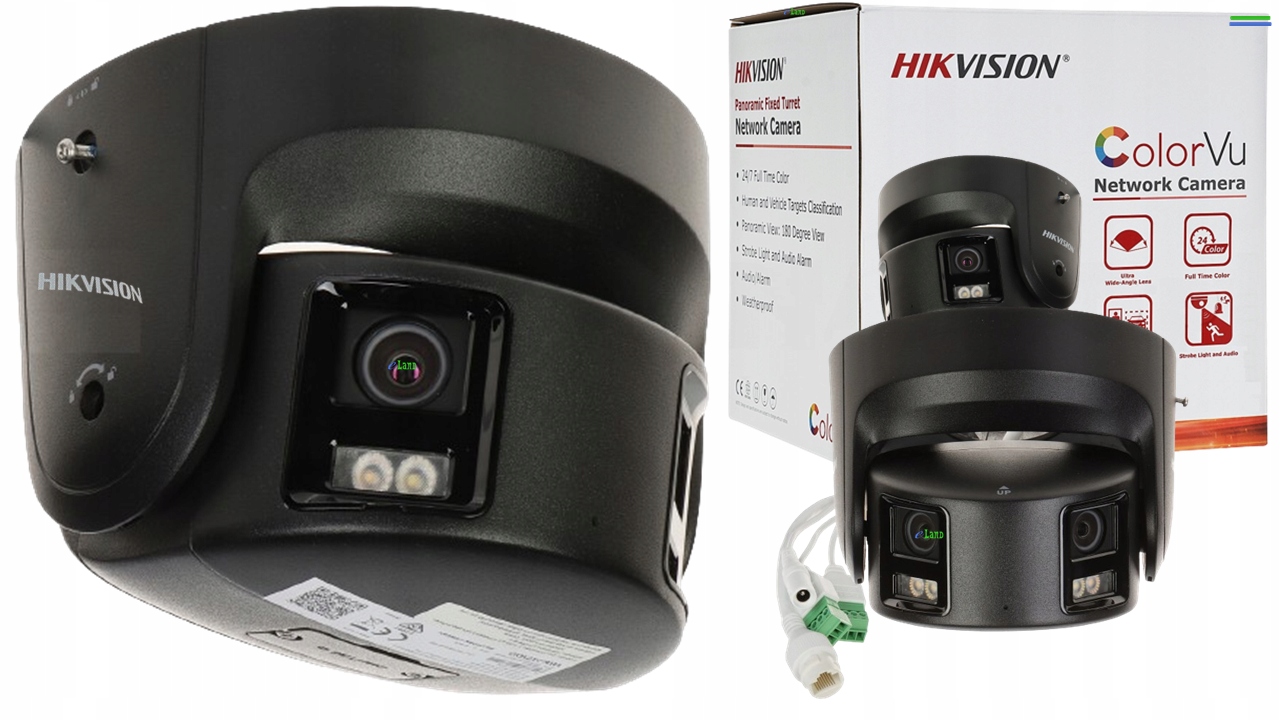 Kamera Ip Hikvision DS-2CD2387G2P-LSU/SL (C) Black Panoramiczna