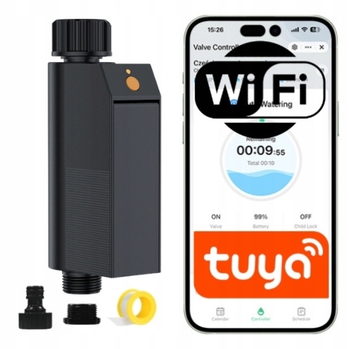 WiFi regulátor zavlažování Tuya Smart automatický programátor na kohoutek
