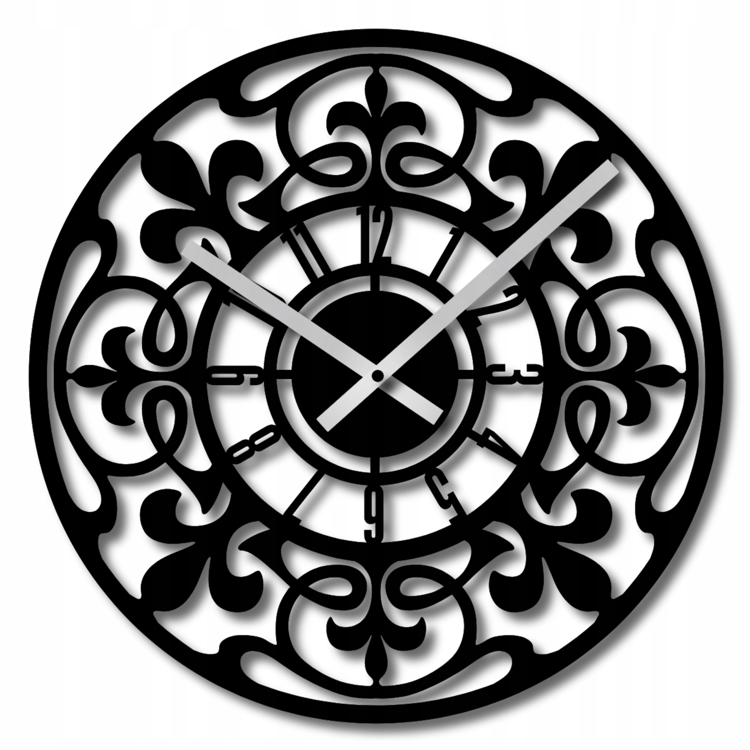 Velké Nástěnné Hodiny 60 cm Moderní Nástěnné Hodiny Dřevěné Loftové Hodiny