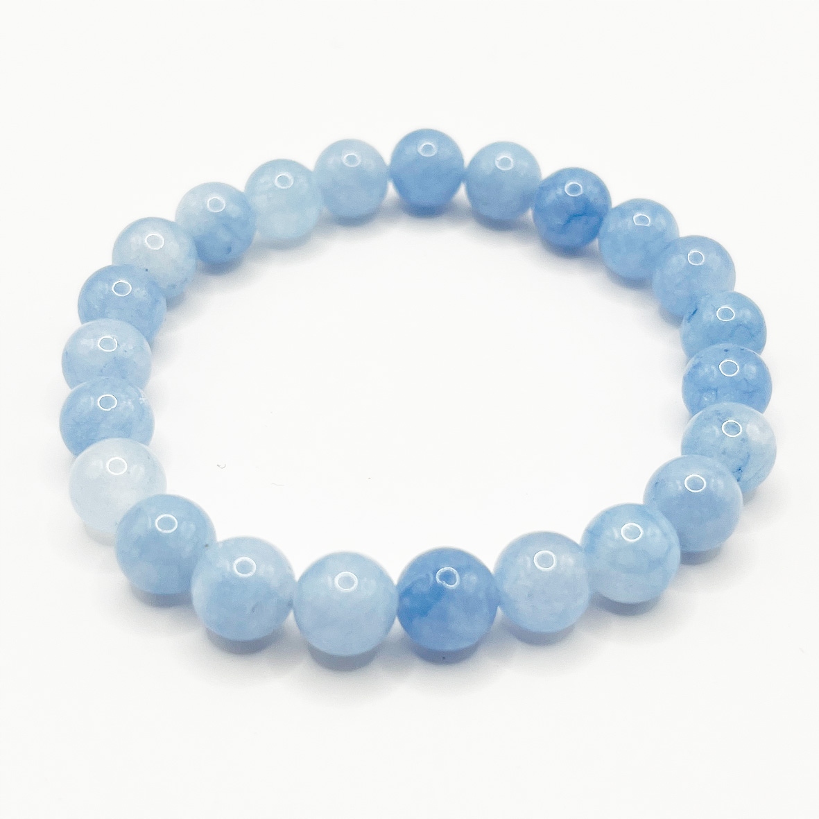 AKWAMARYN Bransoletka na gumce