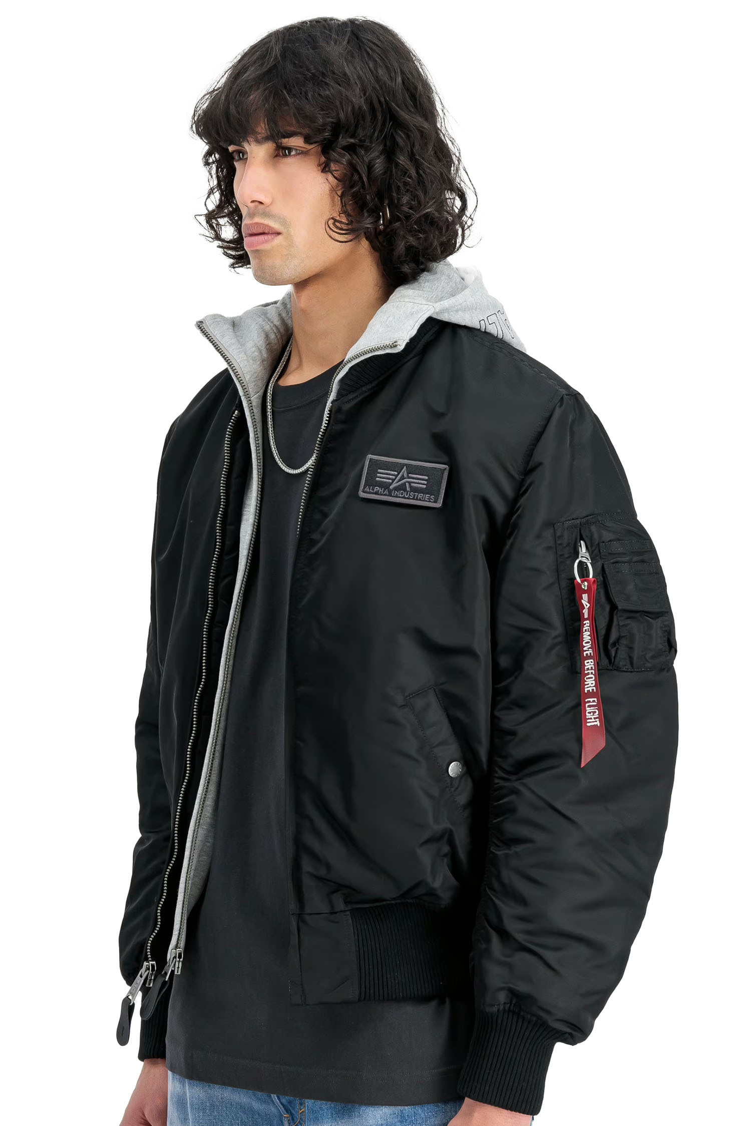 Bunda Alpha Industries MA-1 D-Tec S černá