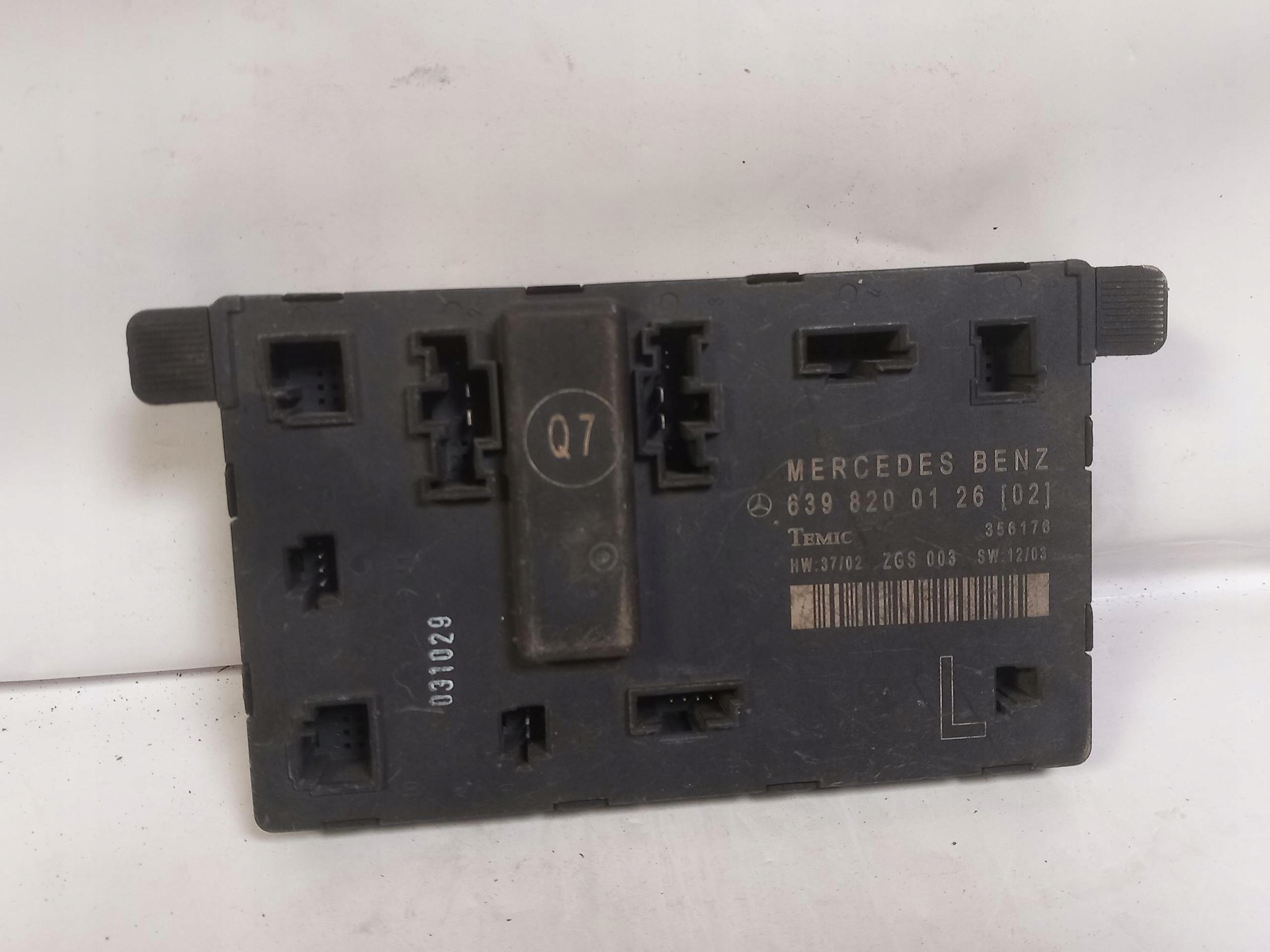 control unit module door left front MERCEDES VITO W639 6398200126 03-10