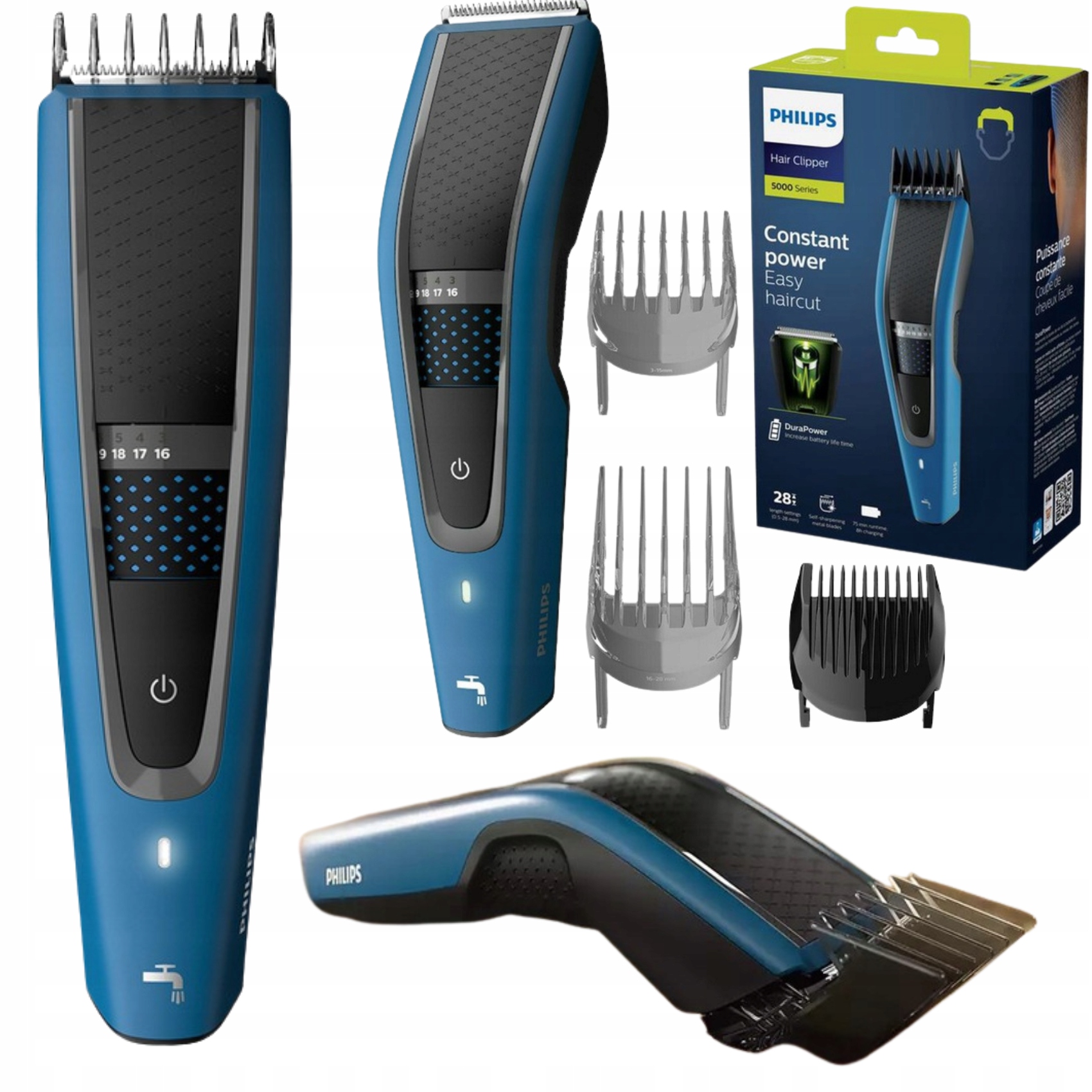 MASZYNKA PHILIPS DO STRZYŻENIA WŁOSÓW I ZAROSTU 28 DŁUGOŚCI STRZYŻENIA EAN (GTIN) 9780468770424