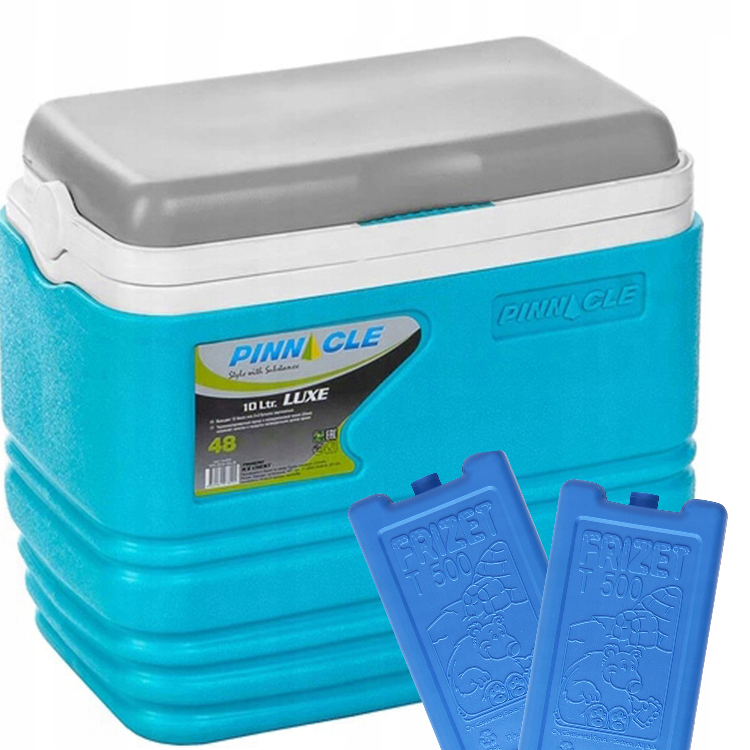 Kempingová lednička Pinnacle Tpx 7013 10L Tyrkysová +2 chladicí vložky Set
