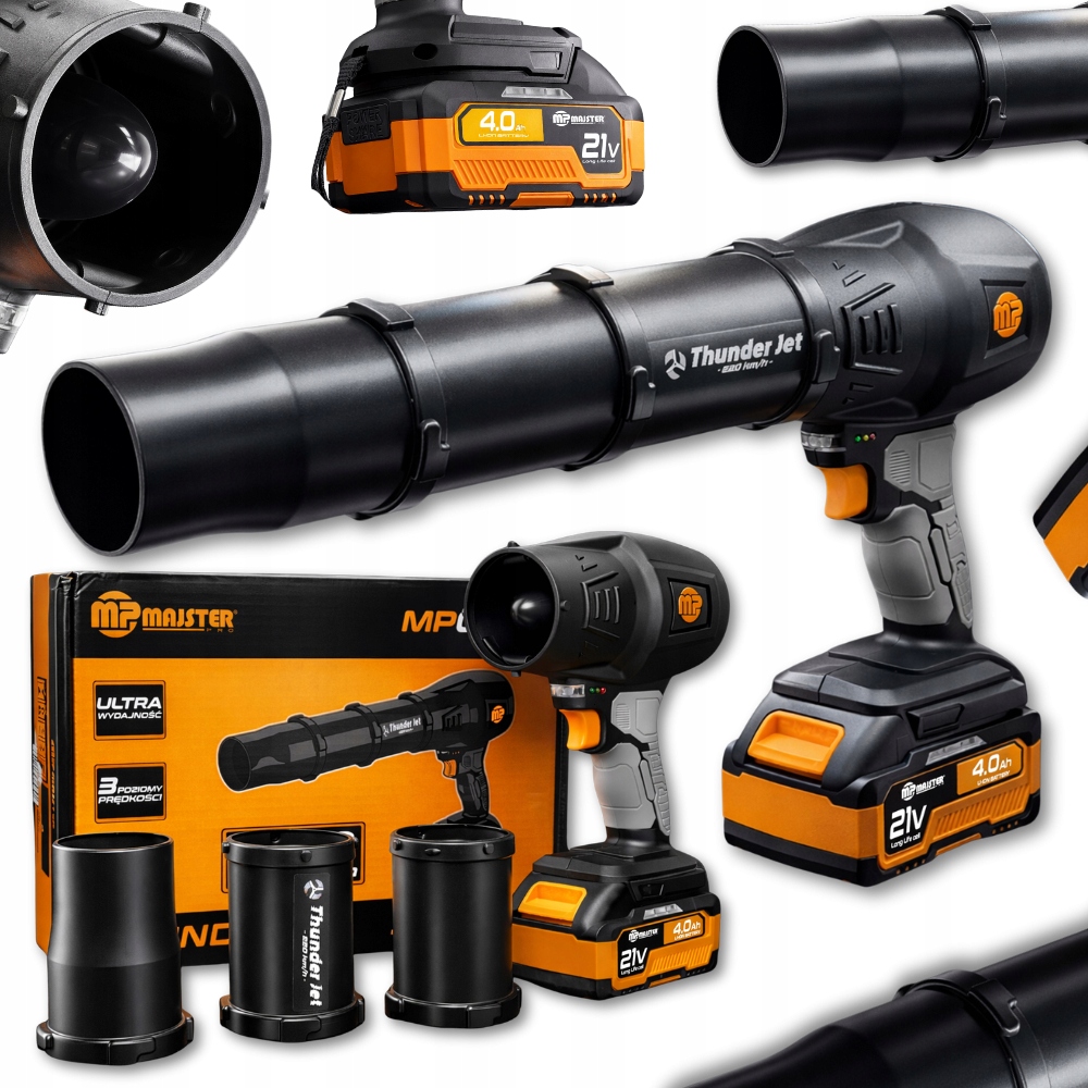 Ultra akumulátorová Fúkačka Turbo Jet do záhradného auta, Silná, 220 km/h