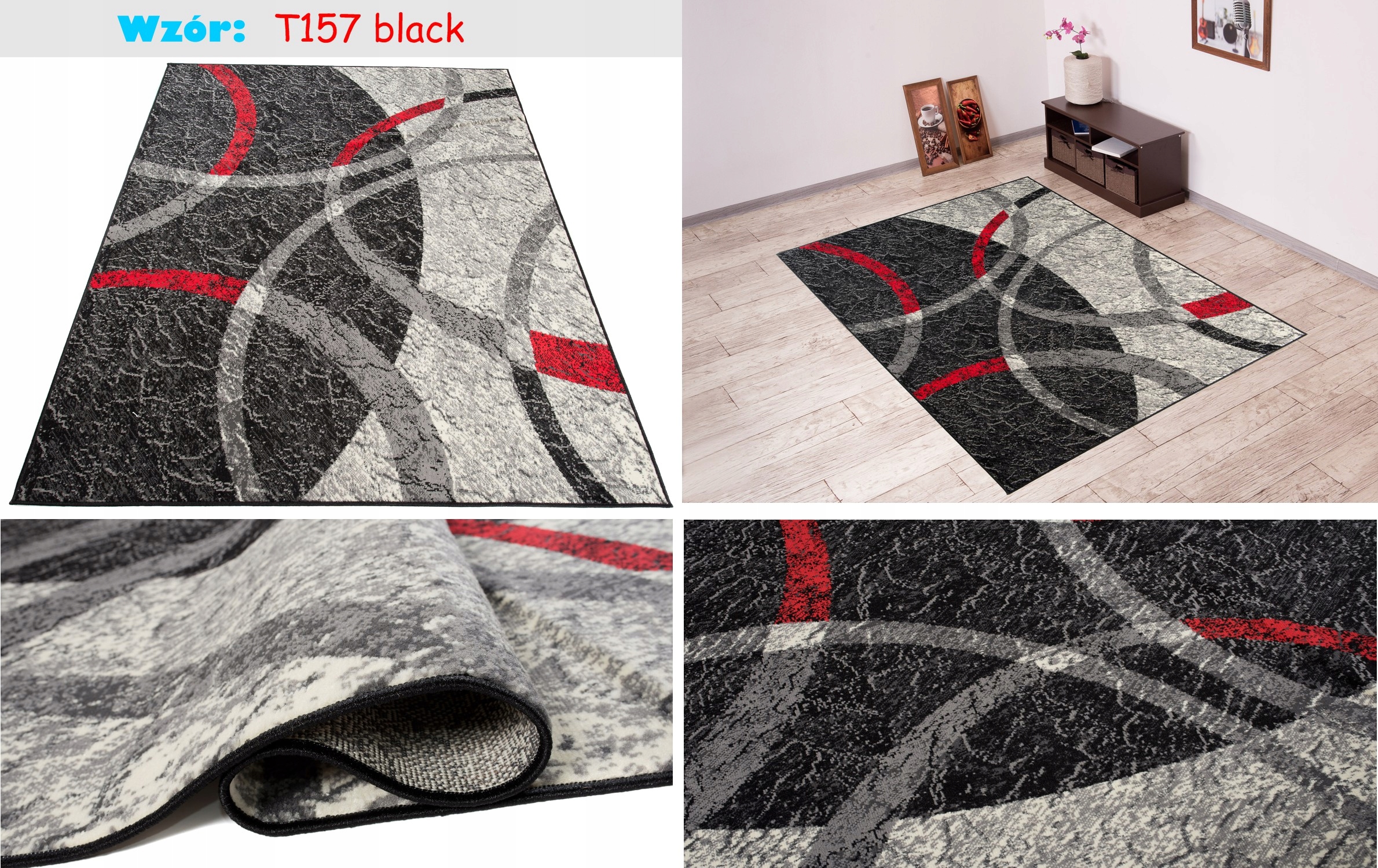 DYWAN BCF 200x300 NOWOCZESNE KOLOROWE SOLIDNE mix Materiał wykonania polipropylen