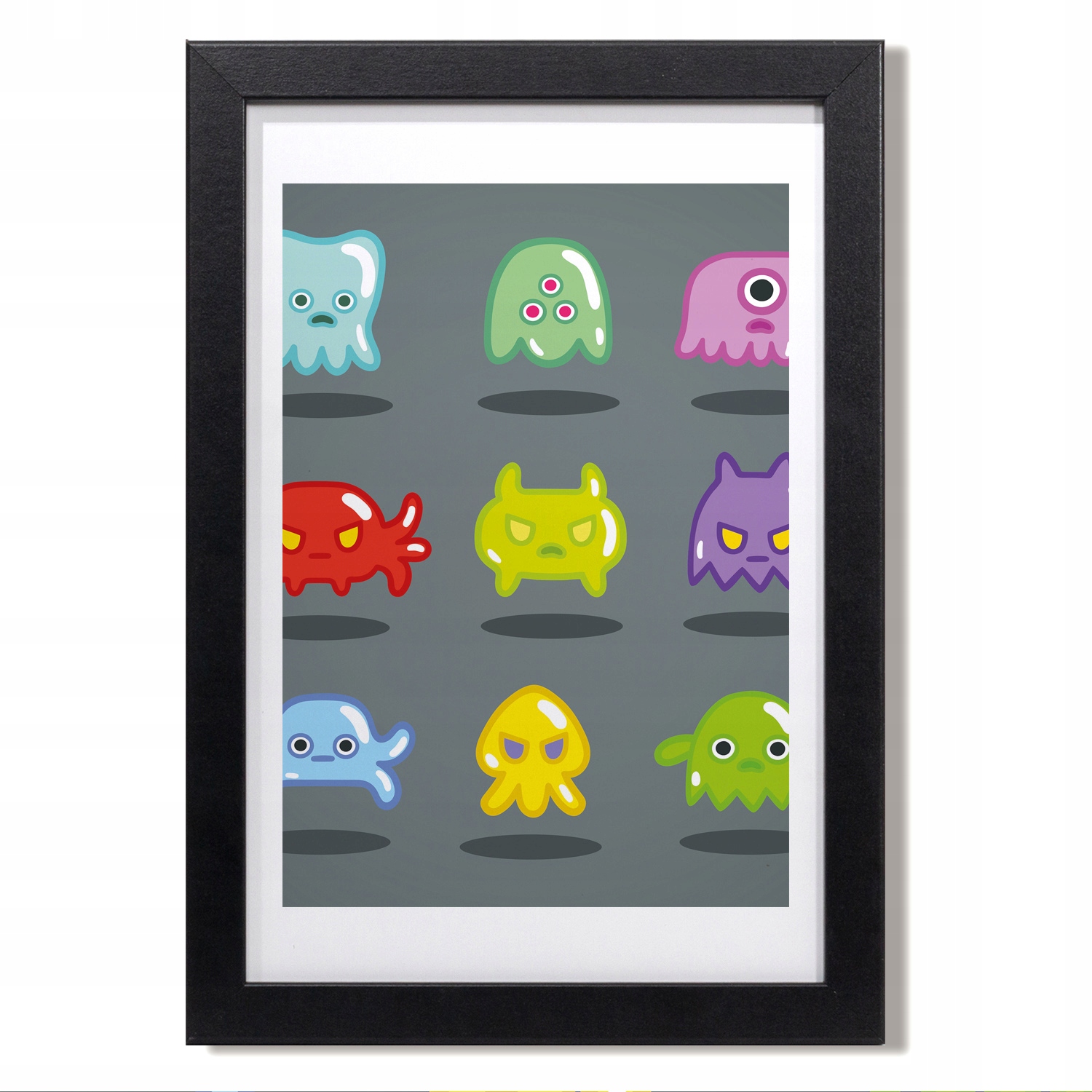 Obraz s rámem Mdf Příšerky hra počítač 20x30 cm