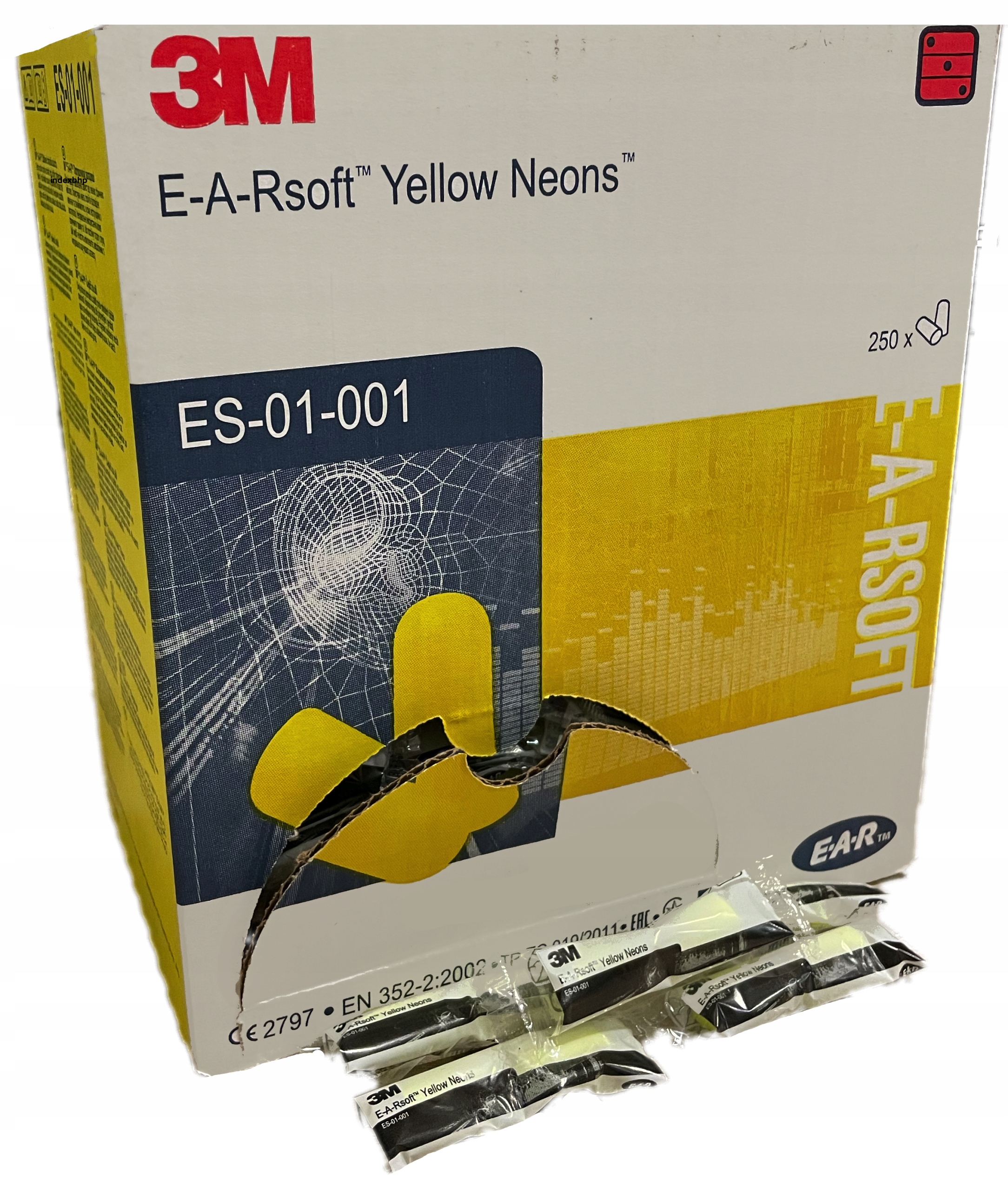 ZATYCZKI DO USZU STOPERY 3M parowane 250 par