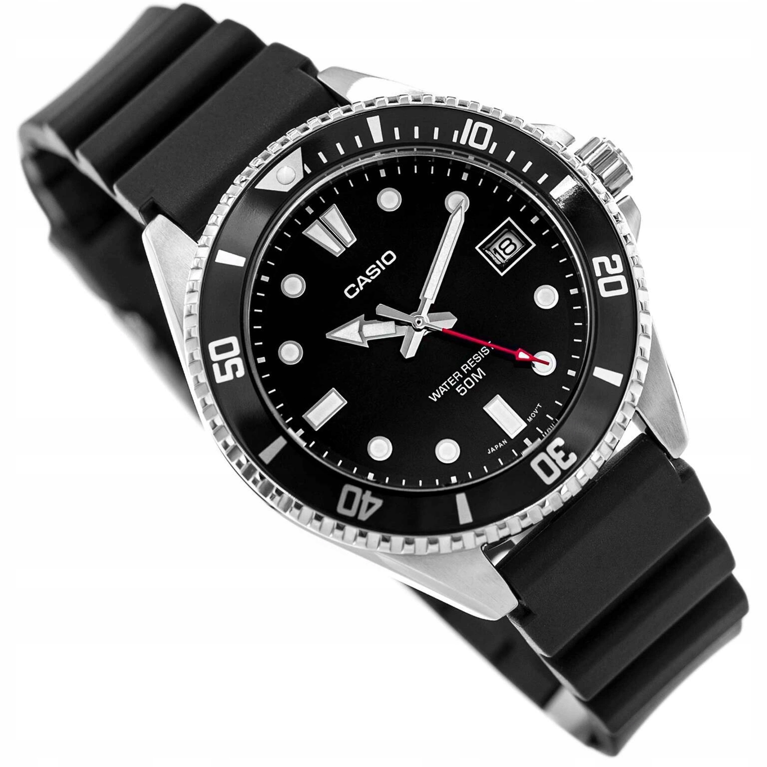 Pánské Hodinky Casio MDV-10-1A1VEF Černé Na Řemínku Datumovka Neobrite Lehké