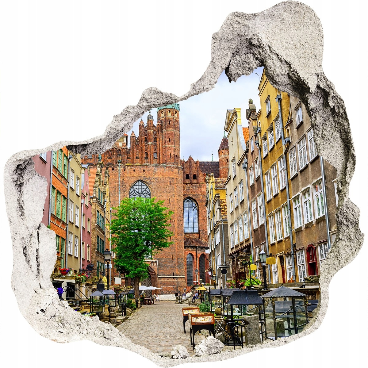 

Fototapeta dziura na ścianę Gdańsk Polska 125x125