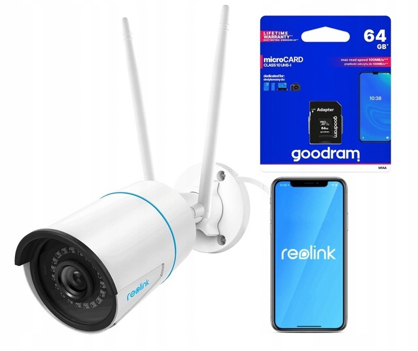 Kamera Reolink W320 WiFi 5MP P2P Smart Detekcia 64GB Karta