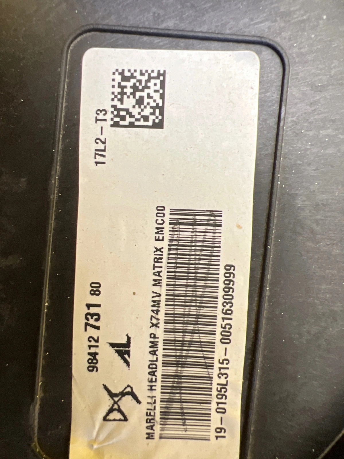 light left Citroen DS 7 Lift Crossback Led DS7 9841273180