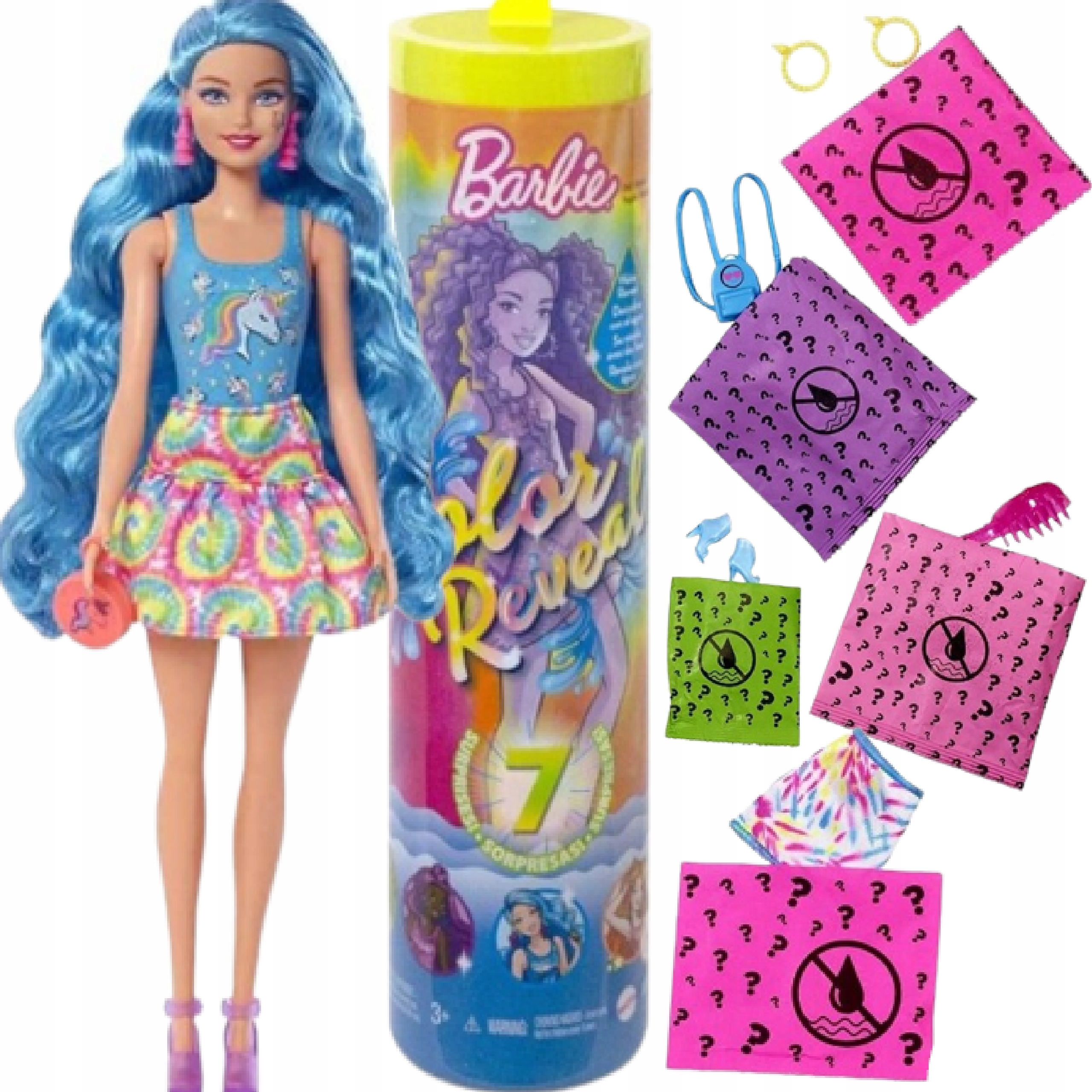 

Lalka Barbie Z Długimi Włosami zmieniająca kolor!