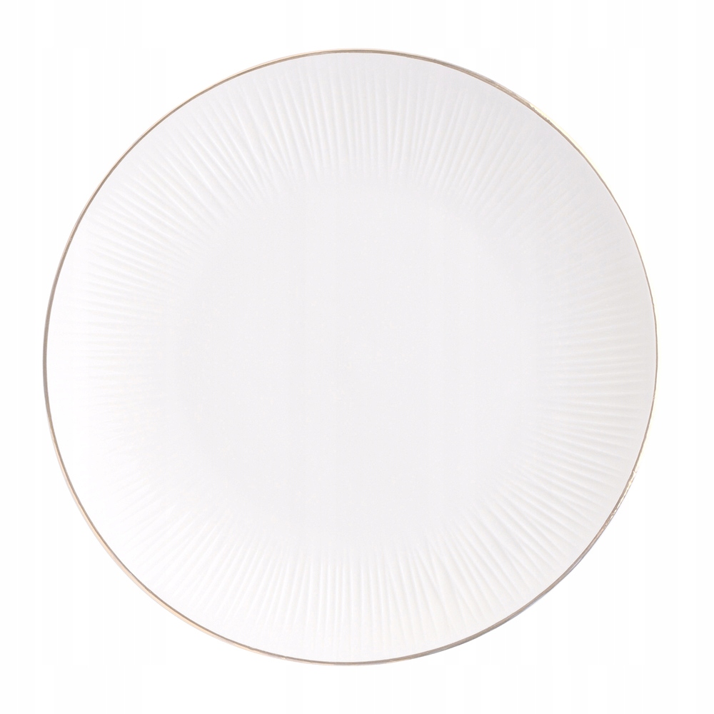 

Talerz Obiadowy 25cm Kremowy Alessia Złota Linia