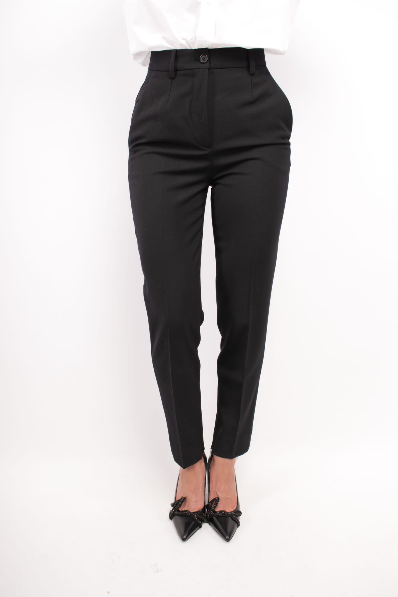 Spodnie damskie Pinko 103702 A1XX czarny Pants: 36