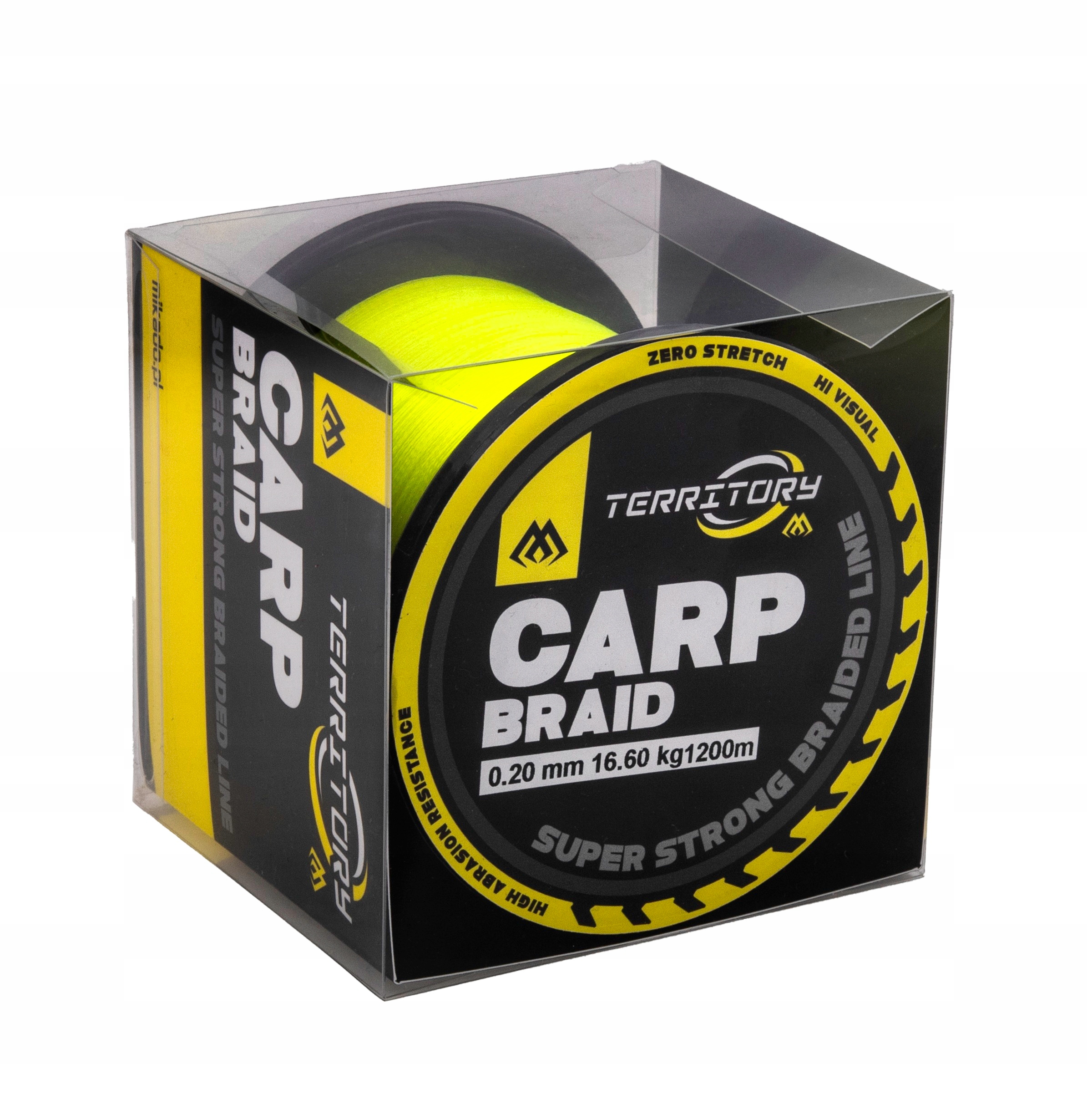 Plecionka Mikado Territory Carp Braid 0.18mm/14.40kg/1200m Fluo Żółty