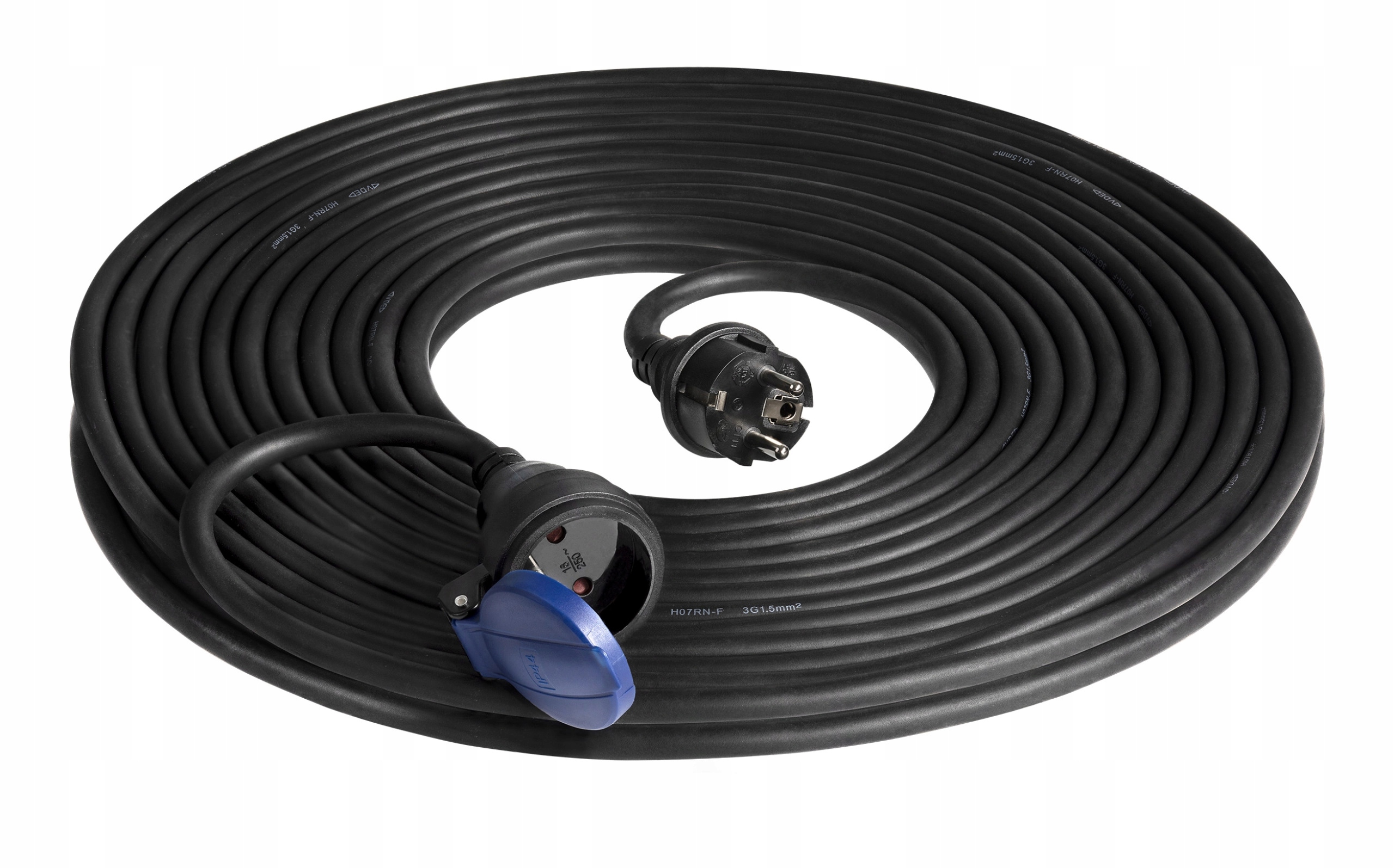 Prodlužovací Kabel Orno 20 m 1 ks zásuvek, černý