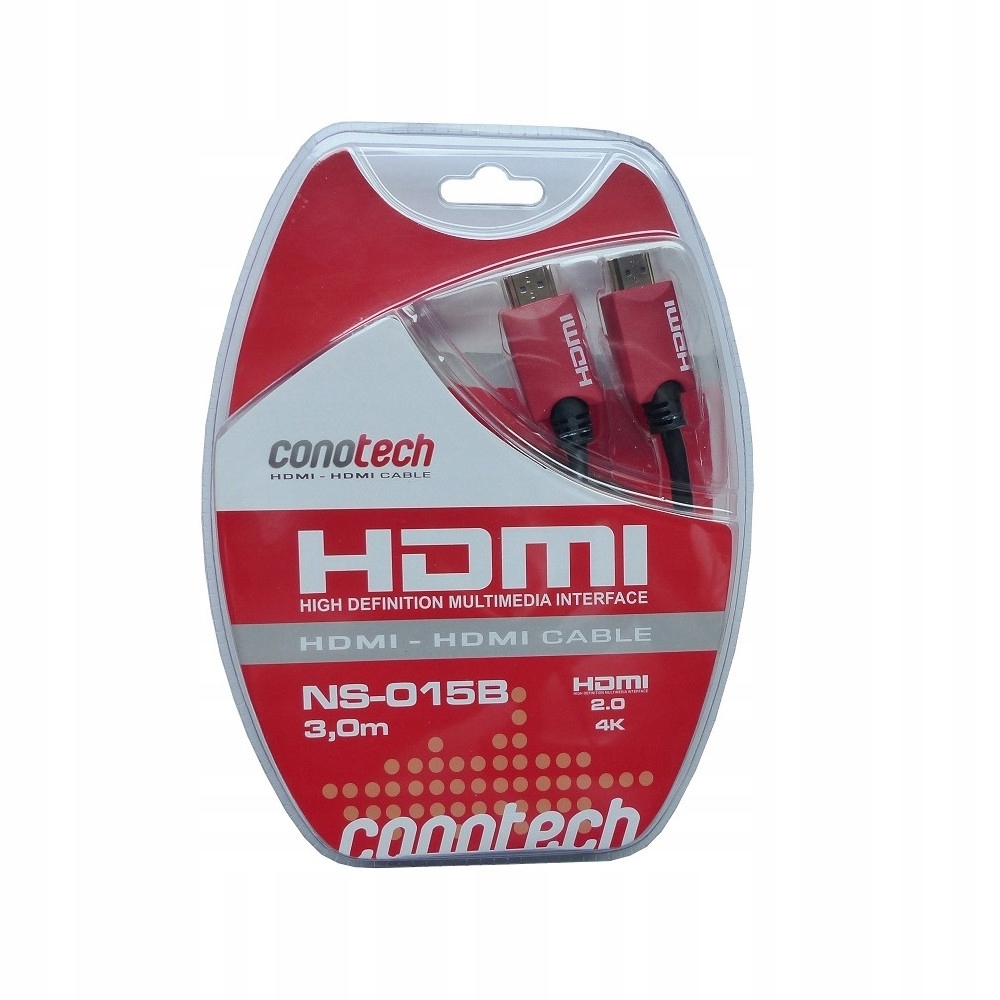 

Kabel Hdmi-hdmi Conotech NS-015B 3m 2.0 4K