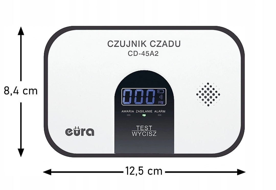 Czujnik Czadu Tlenku Węgla z Certyfikatem Wolnostojący LCD Bezprzewodowy Typ alarmu bezprzewodowy