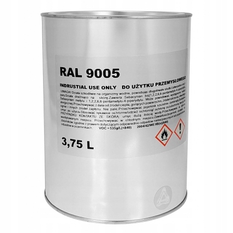Akrylová farba Top Coat Ral 9005 čierna 3.75 L Troton
