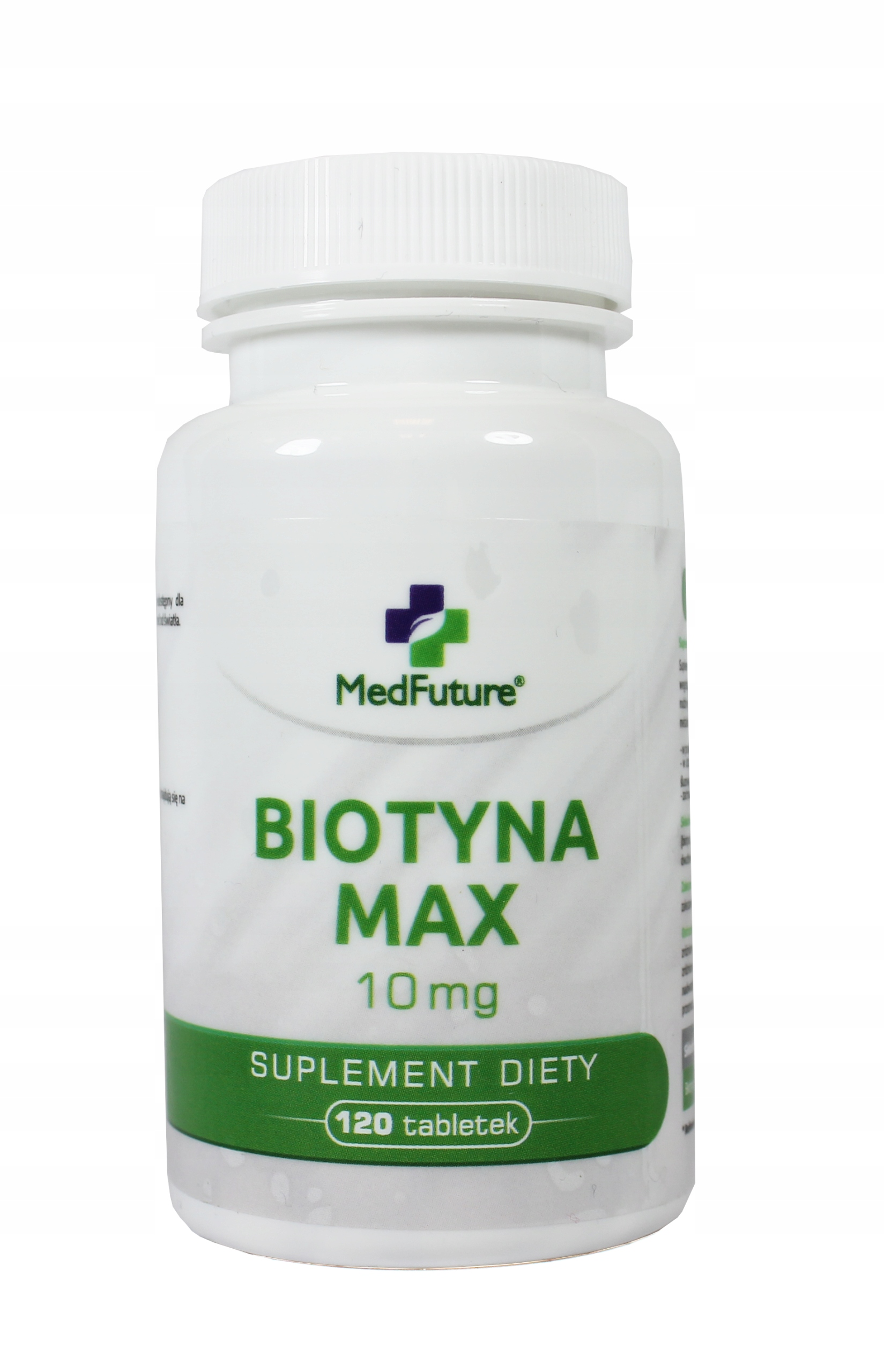 

Biotyna Max 10 mg włosy, skóra, paznokcie 120 tab.